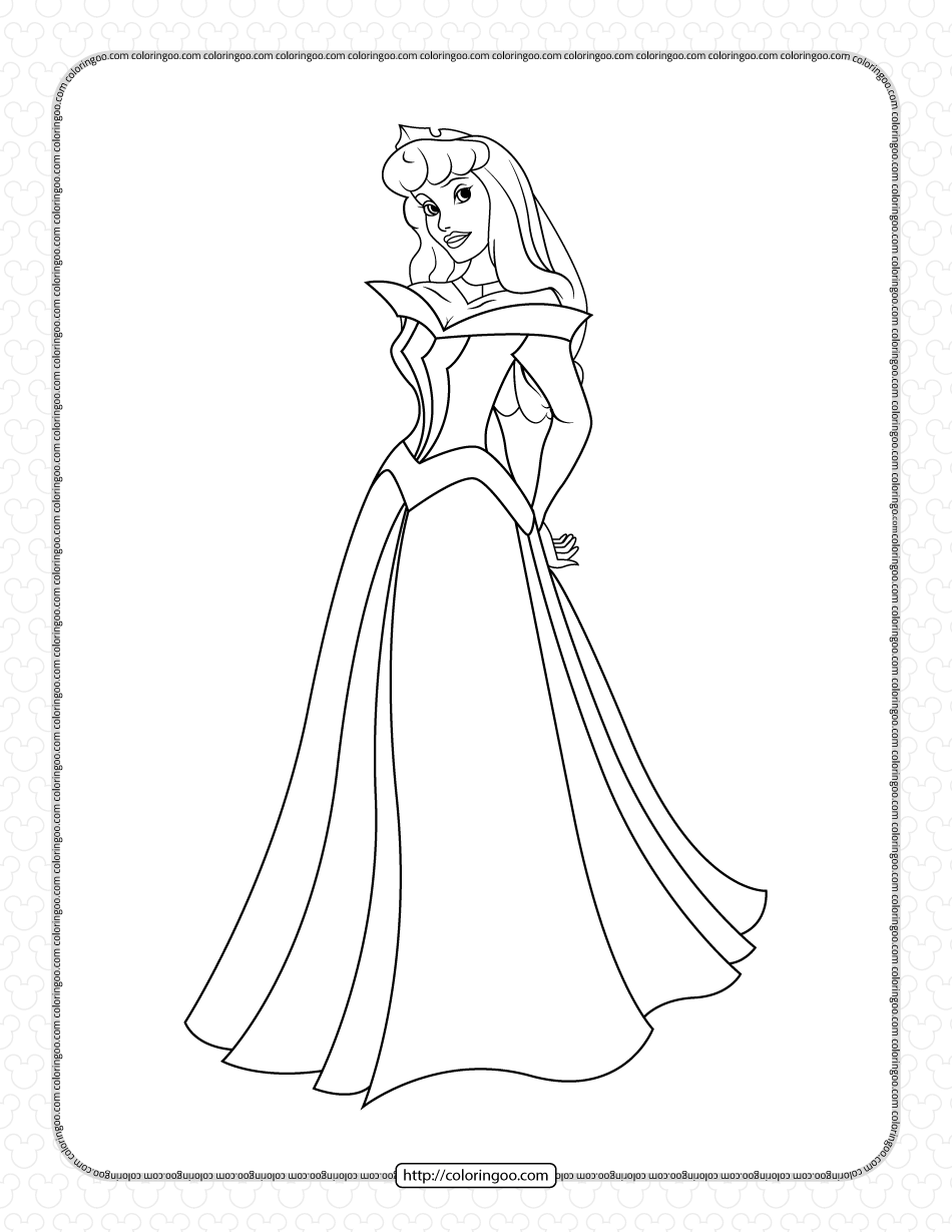 sleeping beauty coloring pages for girls
