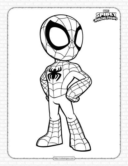 spidey spider man coloring pages