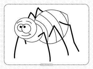 free spider coloring pages for kids