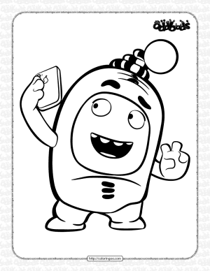 oddbods newt coloring pages