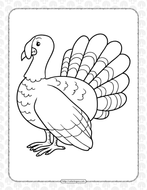turkey coloring pages for kids