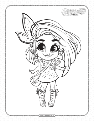 fashion doll harmony coloring pages for girls