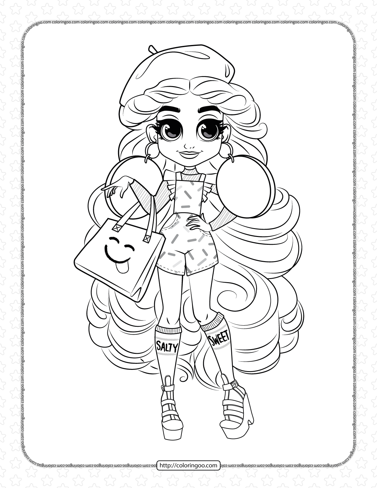 hairdorables hairmazing dee dee coloring pages