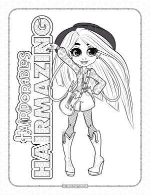 hairdorables hairmazing harmony coloring pages