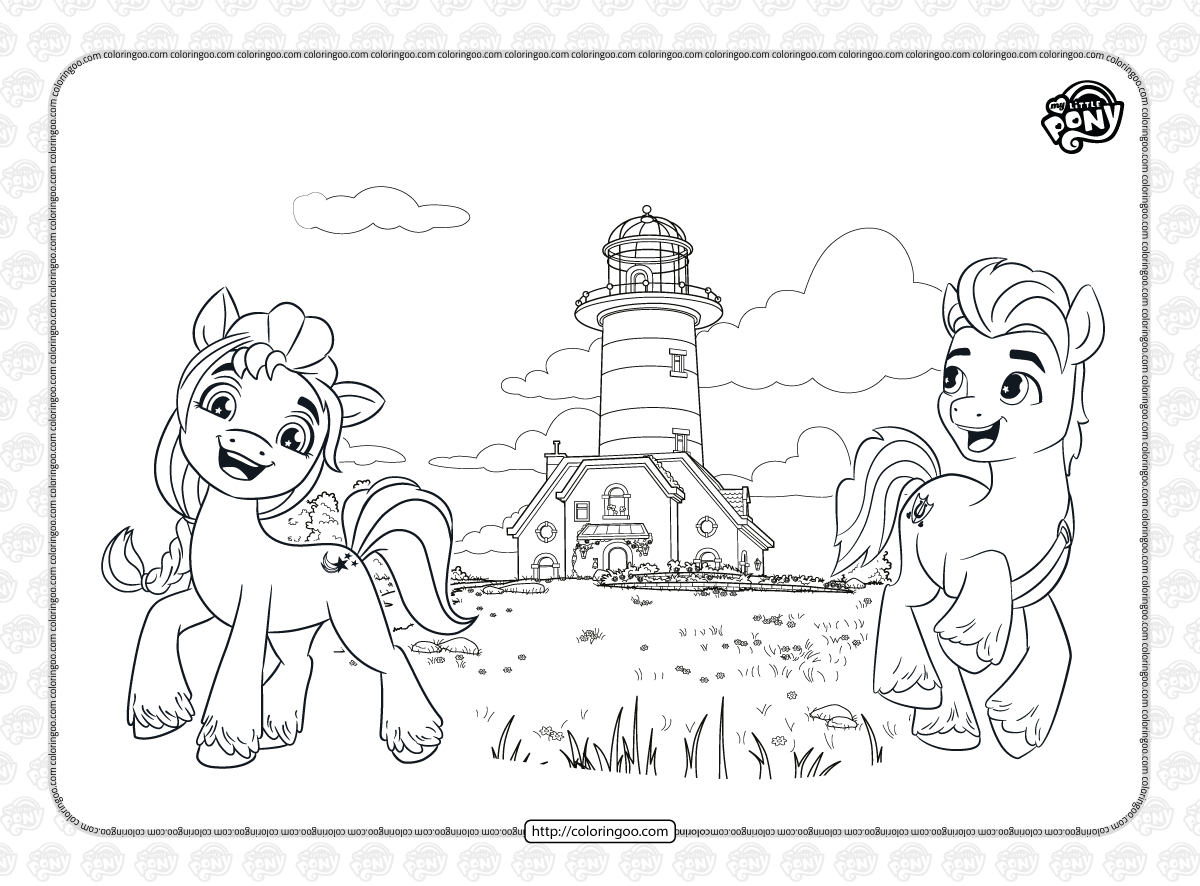 mlp a new generation maretime bay coloring page