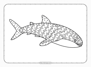 whale shark coloring pages for kids