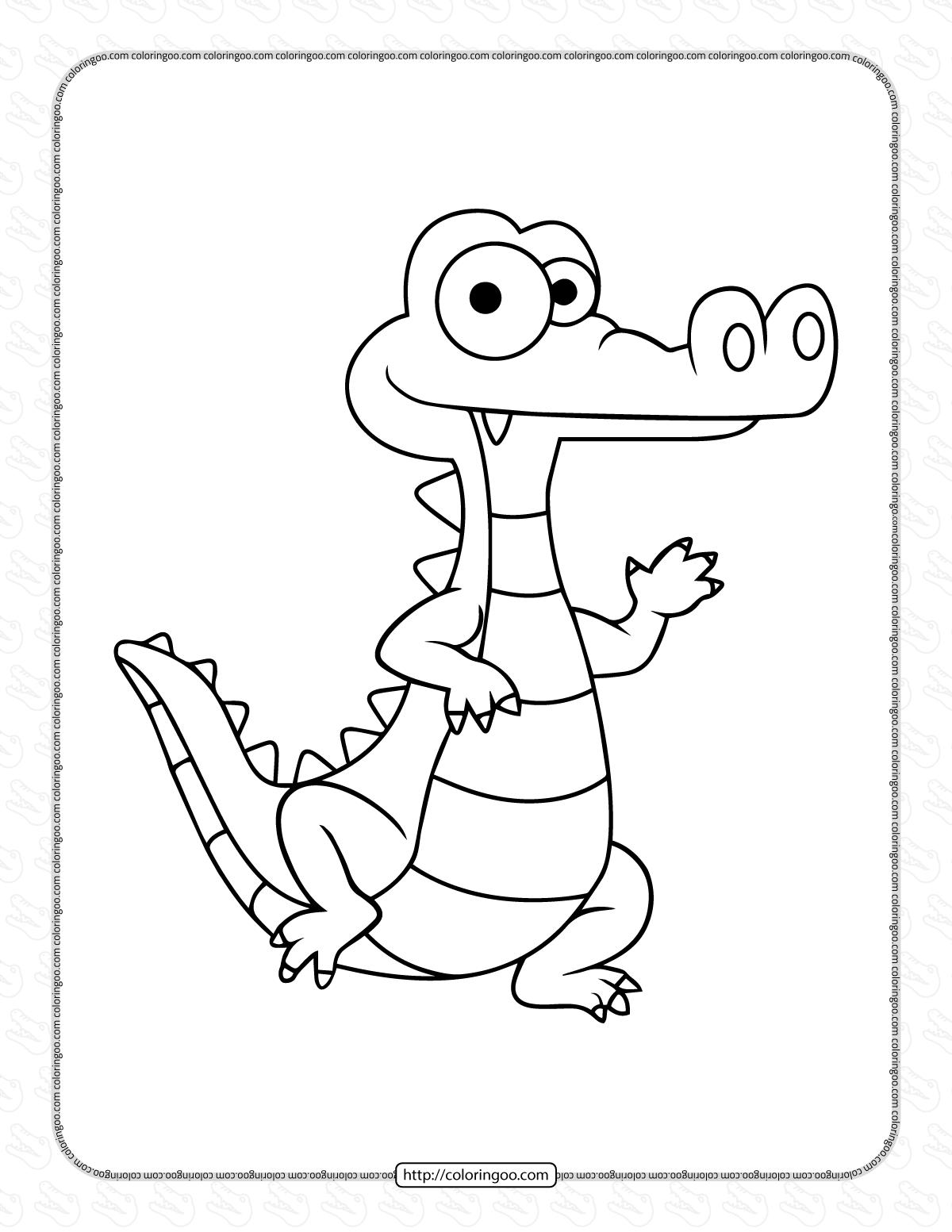 alligator coloring pages for kids