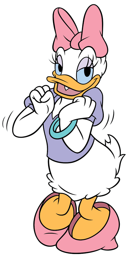Daisy Duck Coloring Pages for Girls Colored