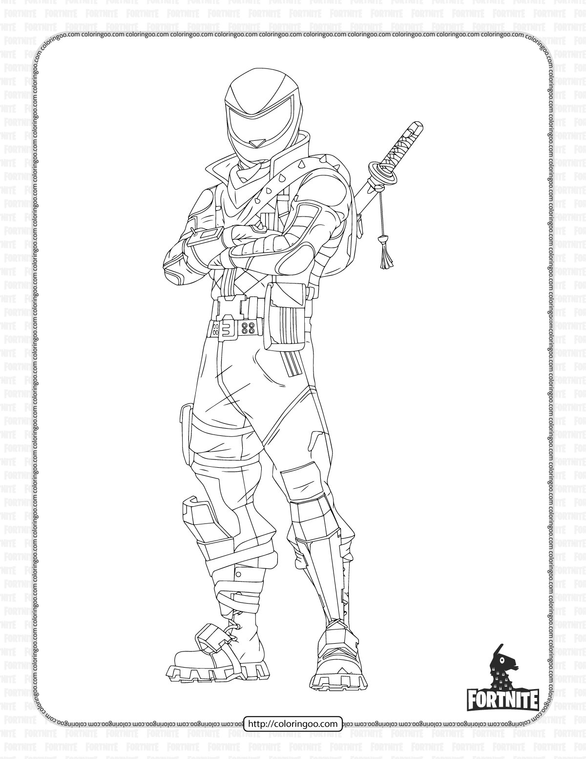 fortnite overtaker coloring pages