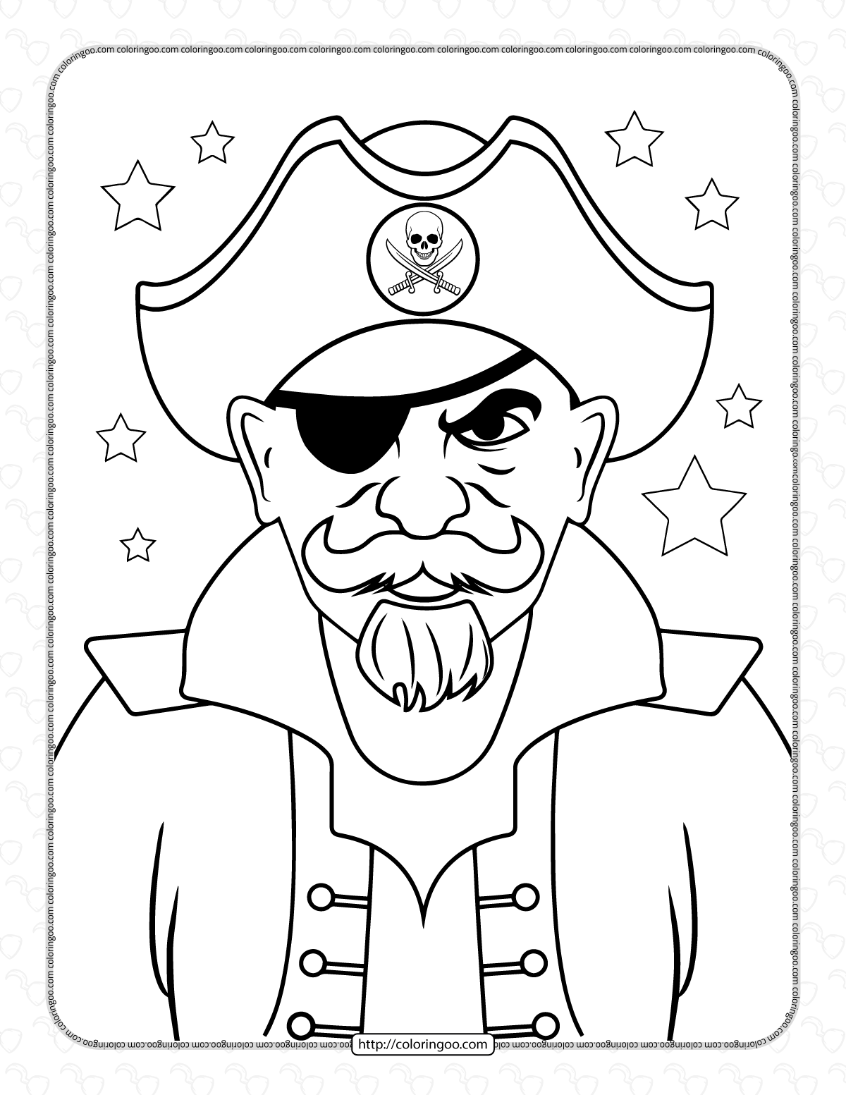 pirate coloring pages for kids
