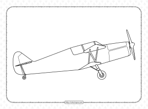 aircraft biplane ac 240 coloring pages
