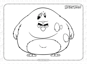 angry birds terrence coloring pages