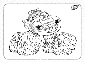 blaze coloring pages for kids
