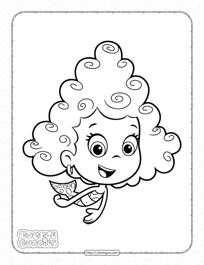 bubble guppies deema coloring sheet