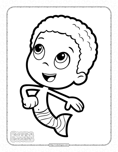 bubble guppies goby coloring pages