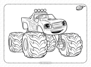 racer blaze coloring pages for kids