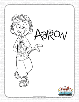 the mitchells vs the machines aaron coloring page