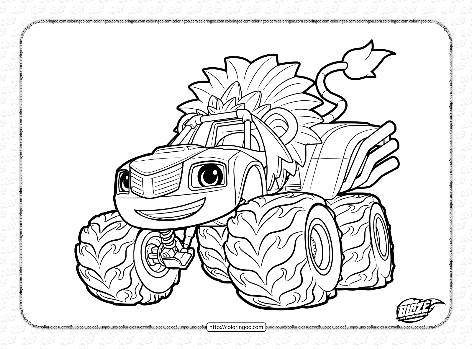 the monster machines coloring pages