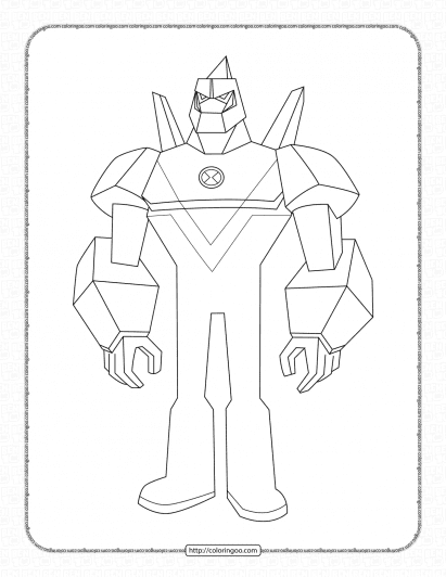 Ben 10 Diamondhead Pdf Colouring Pages