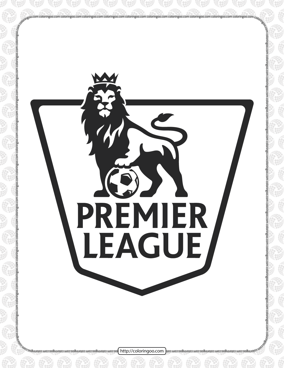 english premier league pdf logo coloring page