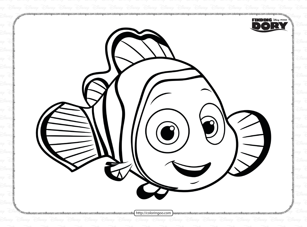finding dory coloring sheet