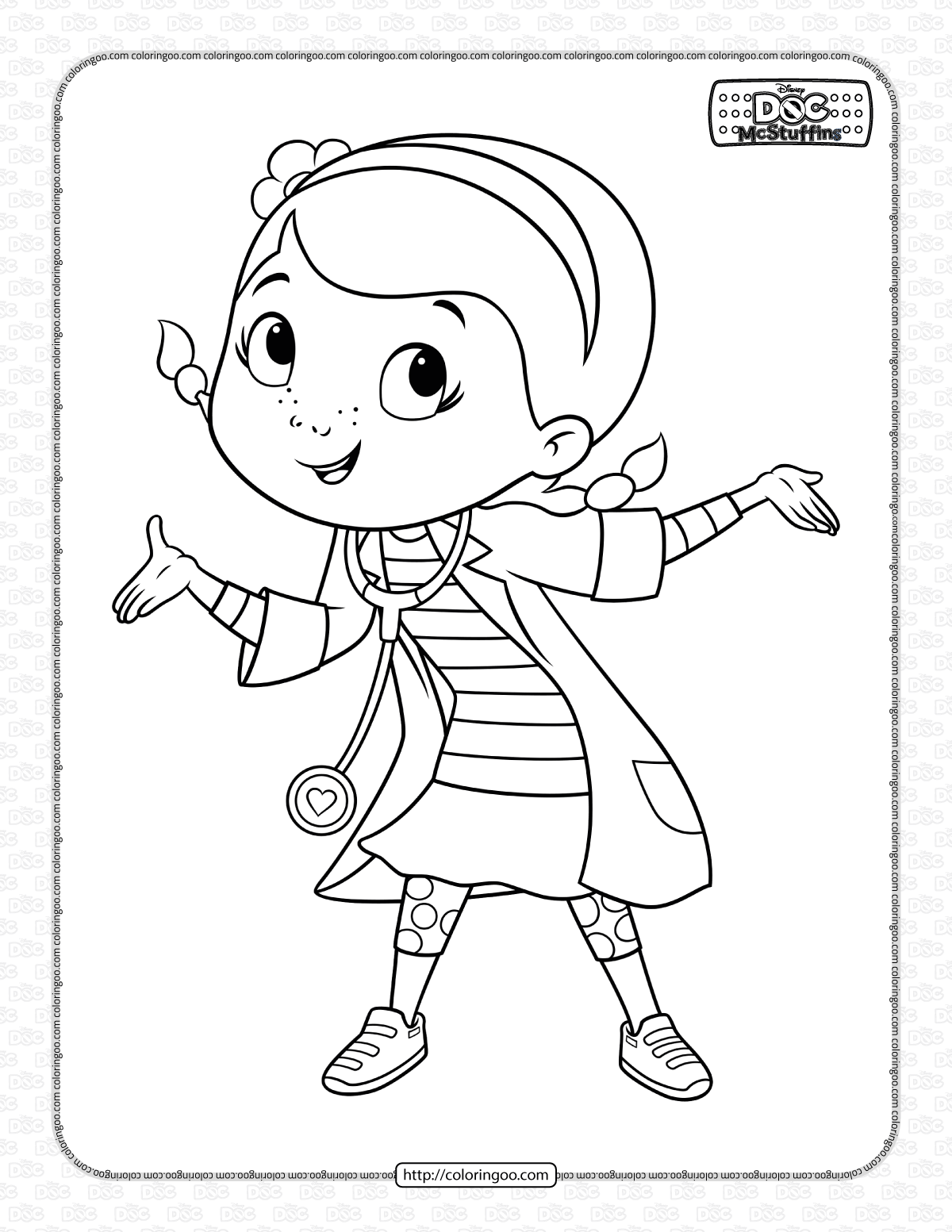 printable dorothy mcstuffins coloring pages