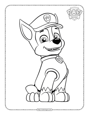 Police officer Chase coloring pages