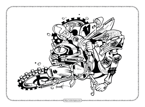motorcycle off road pdf coloring pages