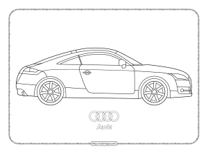 printable cars audi tt coloring pages
