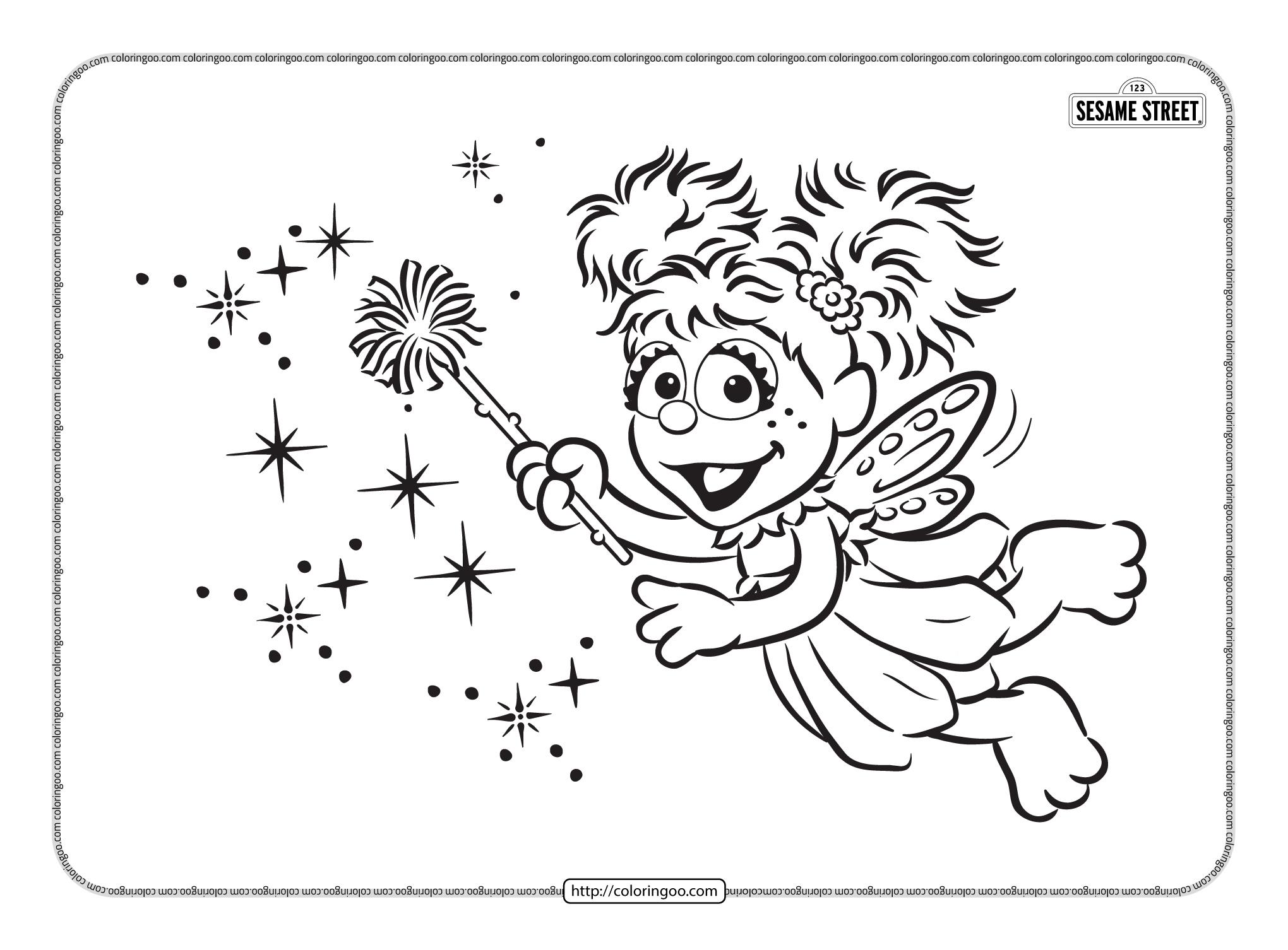 sesame street pdf coloring pages