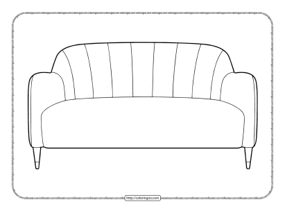 printable sofa coloring pages