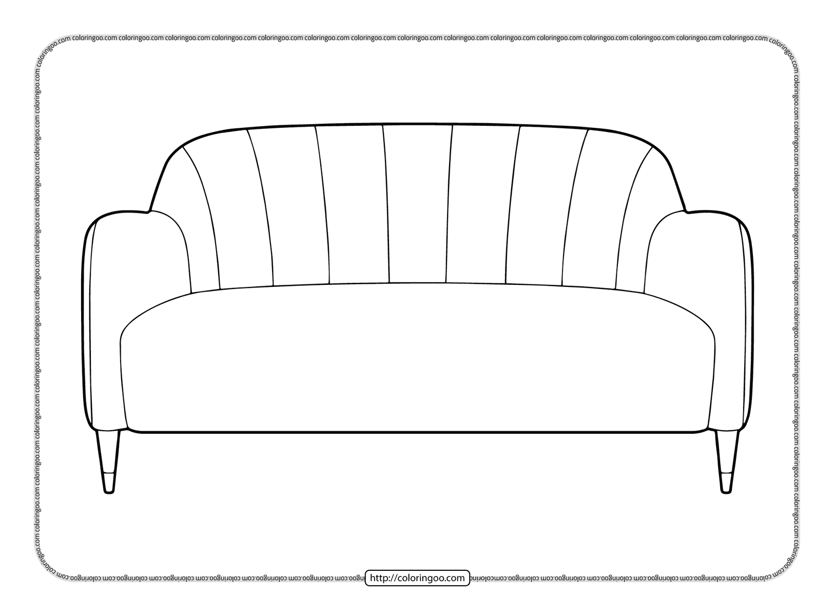 printable sofa coloring pages