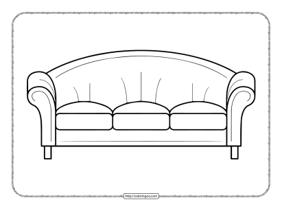 sofa coloring pages