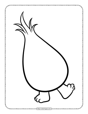fuzzbert troll coloring pages