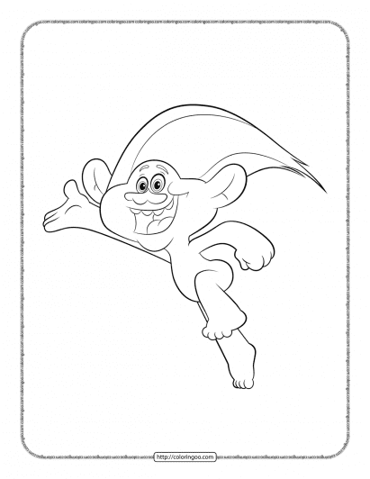 guy diamond troll coloring pages