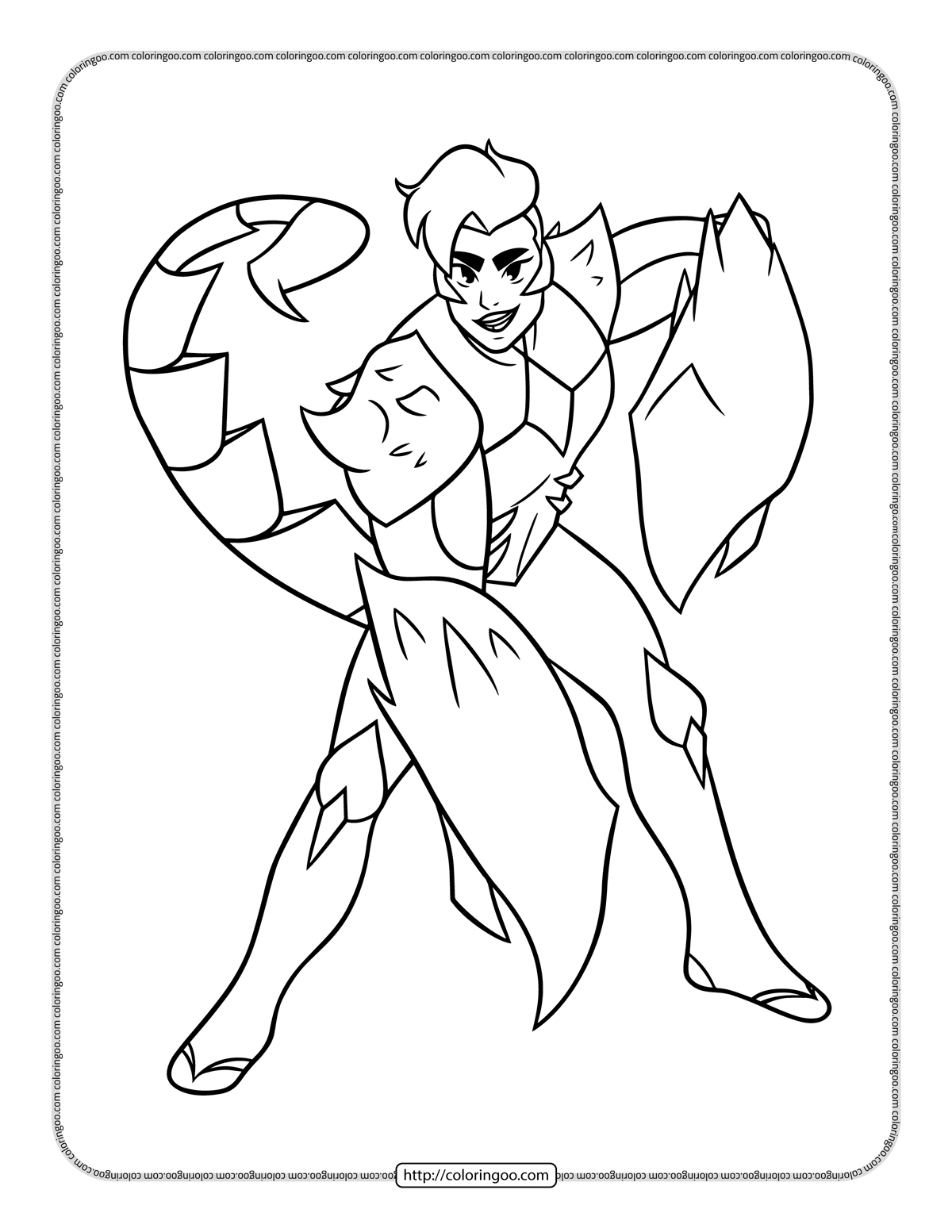 scorpia from she ra coloring pages