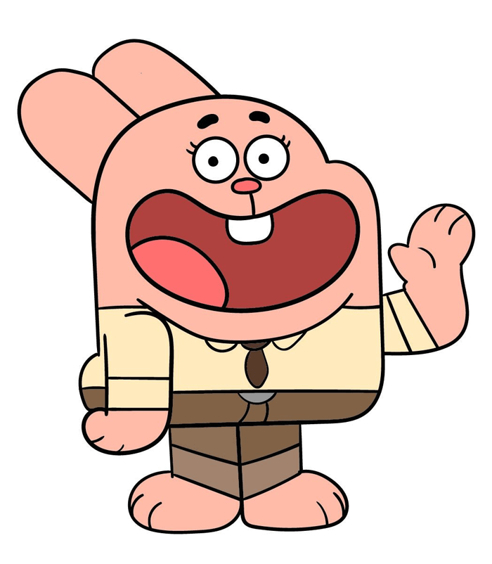 gumballs dad richard watterson coloring page colored