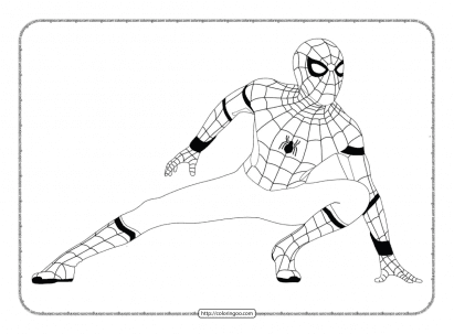 spider man homecoming coloring pages