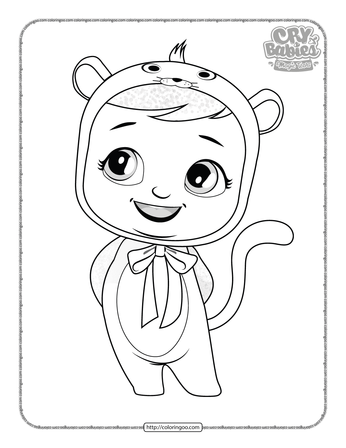 cry babies paty coloring pages