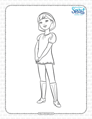spirit riding free abigail coloring pages