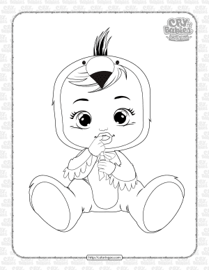 cry babies fancy coloring pages
