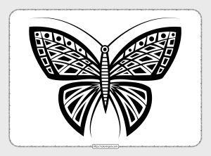 printable best design butterfly tattoo
