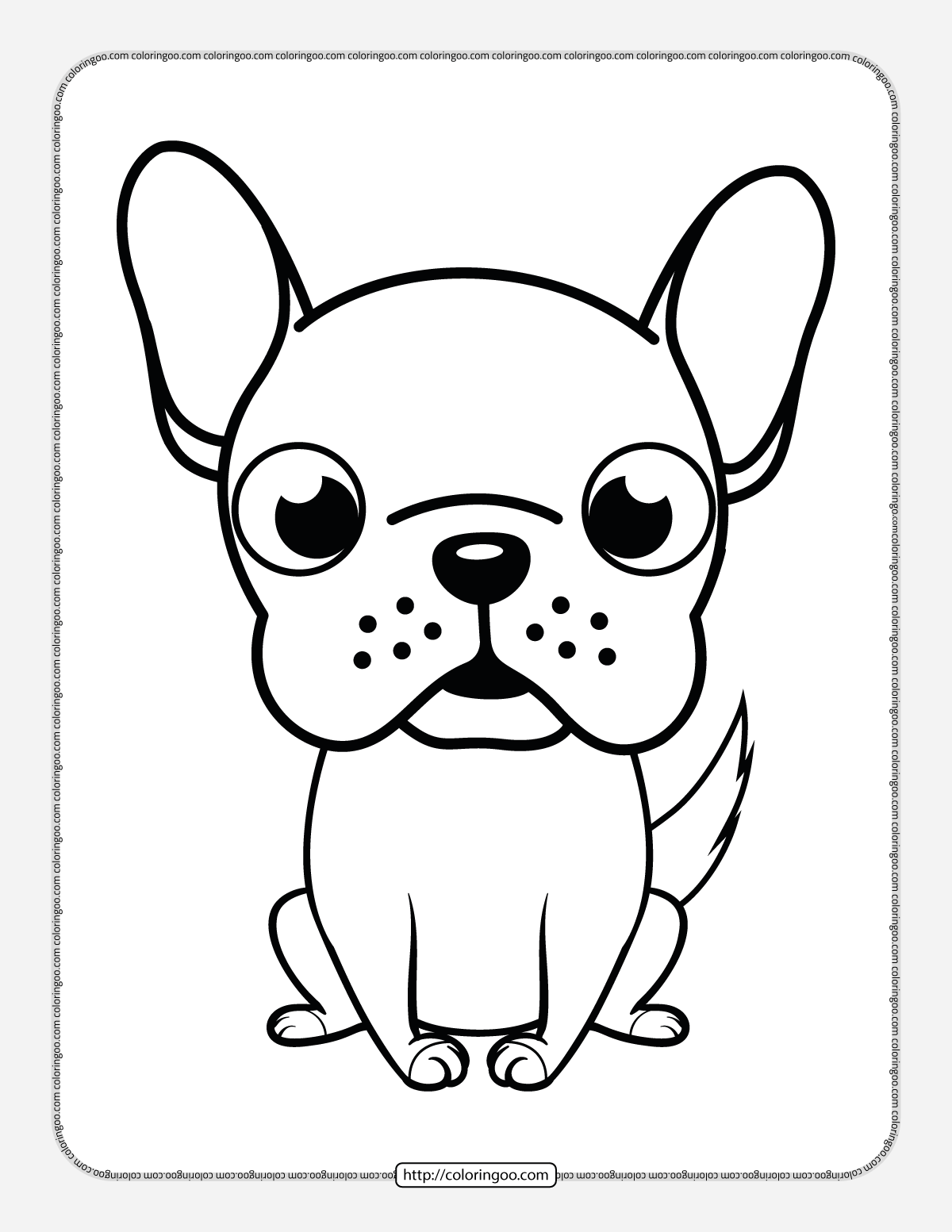 animals dog puppy baby coloring page