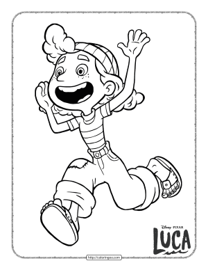 giulia from disney luca coloring page