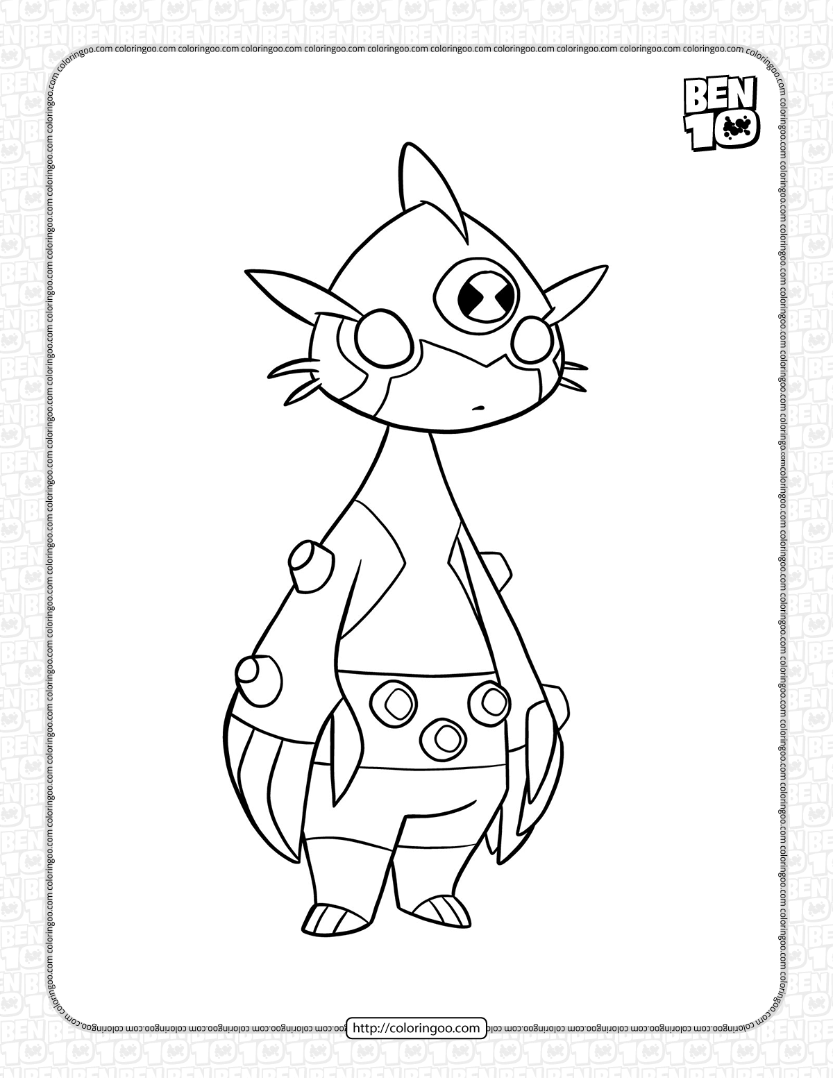ditto omniverse classic coloring page
