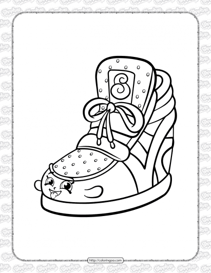 shopkins sneaky wedge coloring page