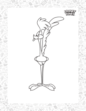 the road runner coloring sheet