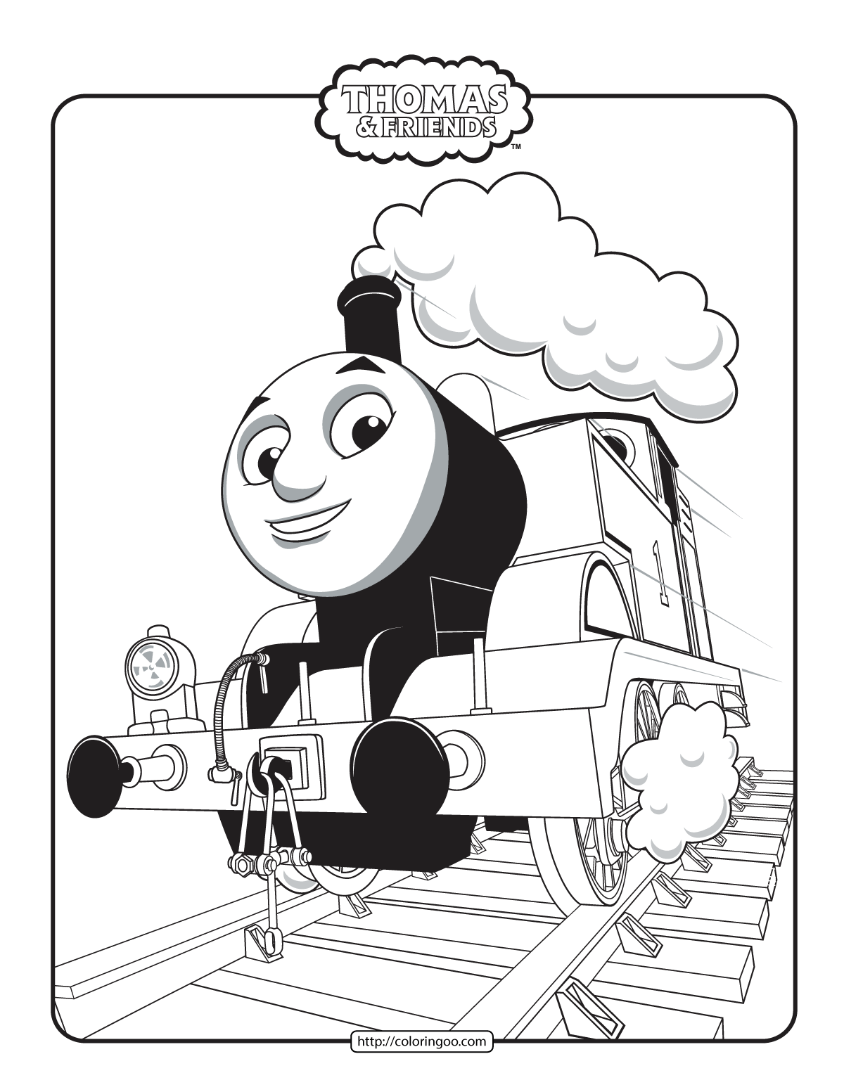 thomas and friends coloring sheet for kids