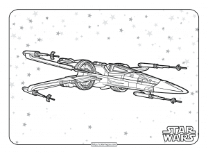 star wars x wing starfighter coloring page