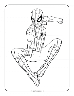 free spider man coloring pages
